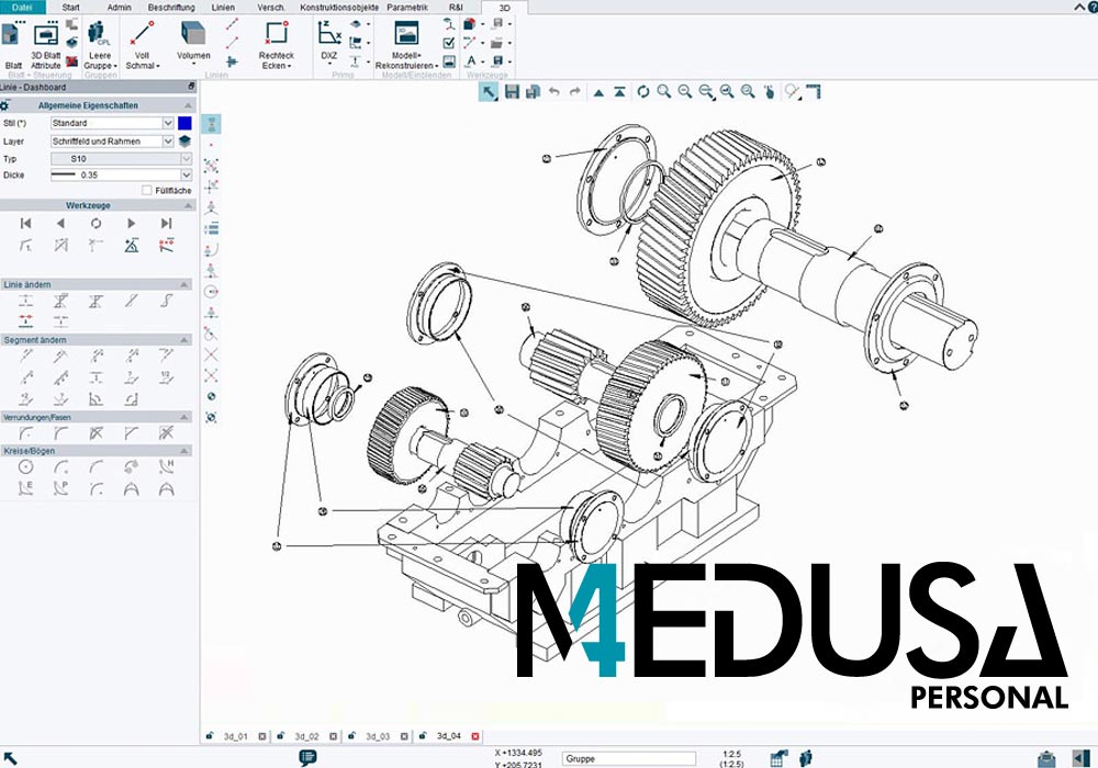 MEDUSA4 Personal is low-cost CAD software for craftsmen