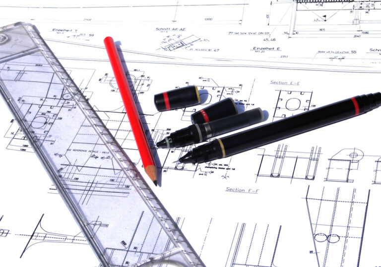 The creation of technical drawings