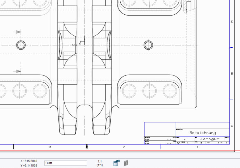 Drawing frame and title block