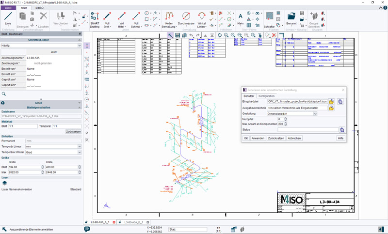 M4 ISO FX Piping isometrics software