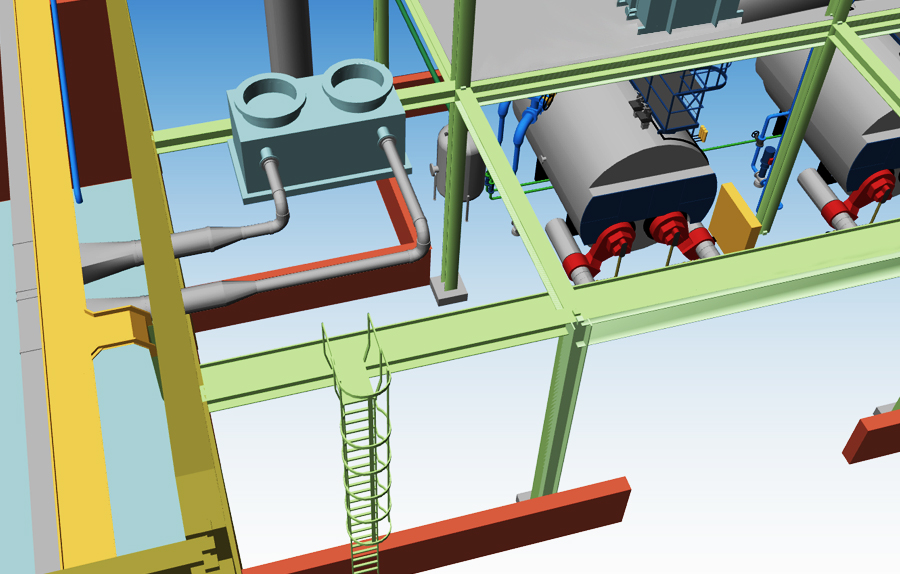 3D HVAC Design Software for Plants Ducting Design M4 PLANT