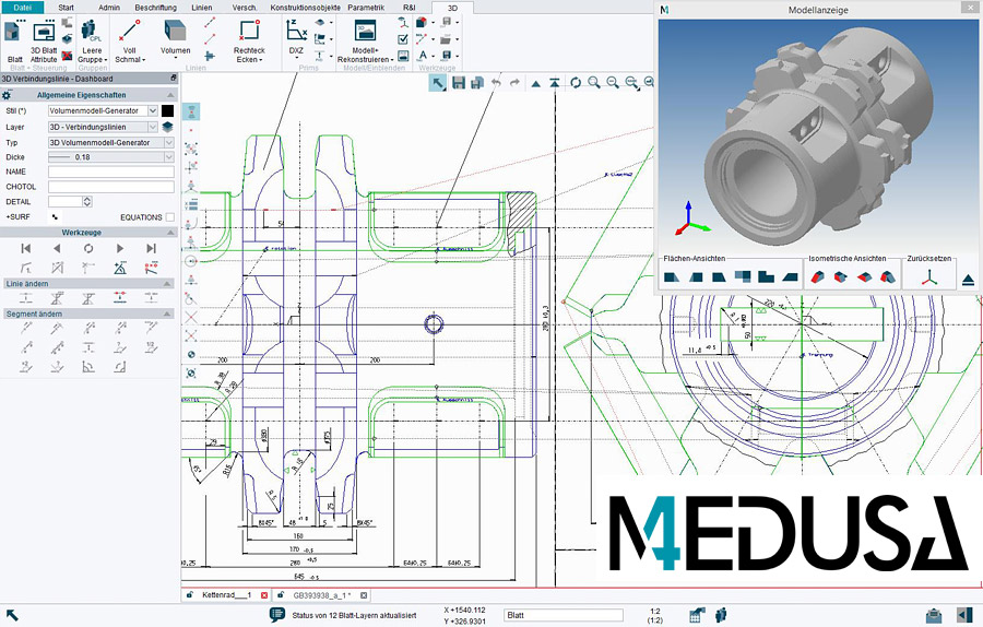 2D/3D CAD and Design Automation Software | MEDUSA4