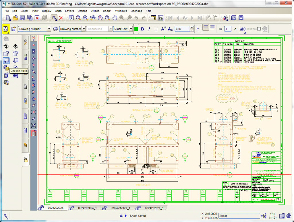 Alle Windchill PDMLink Funktionen im eigenen M4 DRAFTING Werkzeugfach