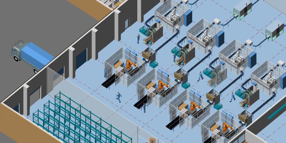 Integrated 2D/3D building and layout design | MPDS4 FACTORY LAYOUT