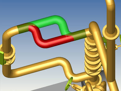 M4 PLANT: 3D-Katalogkomponenten können dynamisch verlegt und editiert werden
