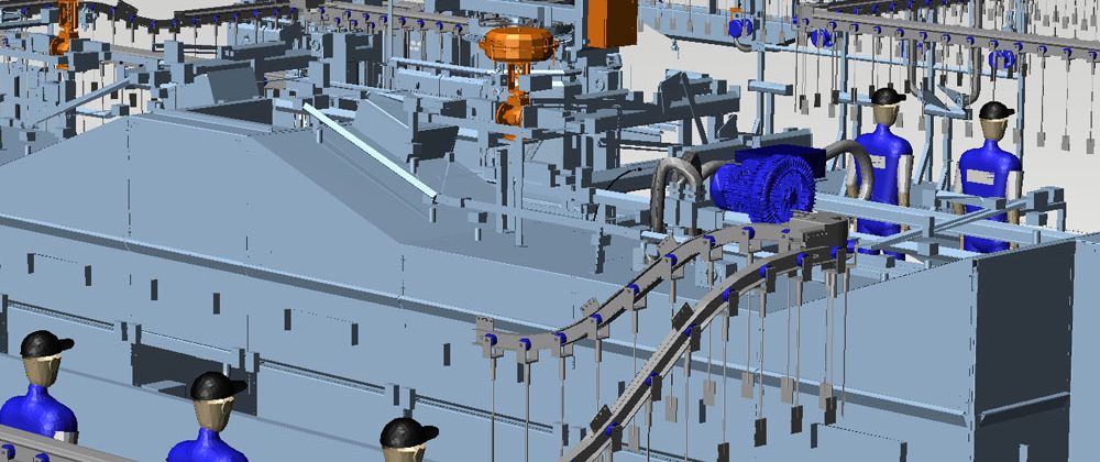 Factory Layout Mechanical Handling 3D M4 PLANT