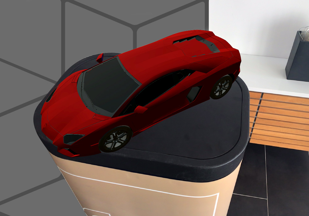 The new AR-Viewer i4 AUGMENTED REVIEW enables the display of 3D models within a realistic environment