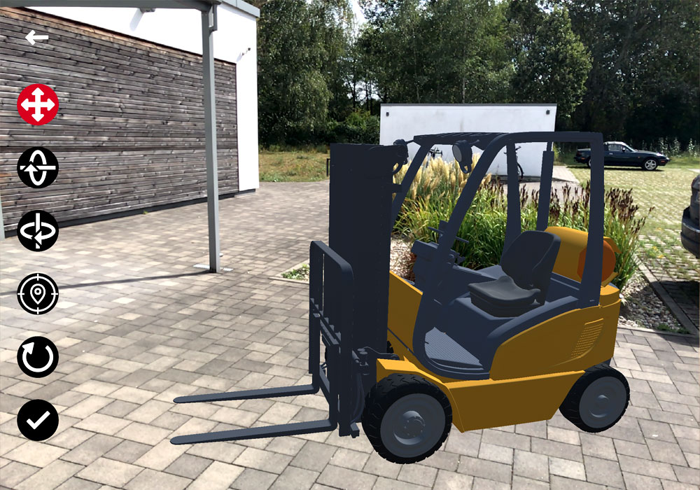 i4 AUGMENTED REVIEW enables the display of 3D models in the real world
