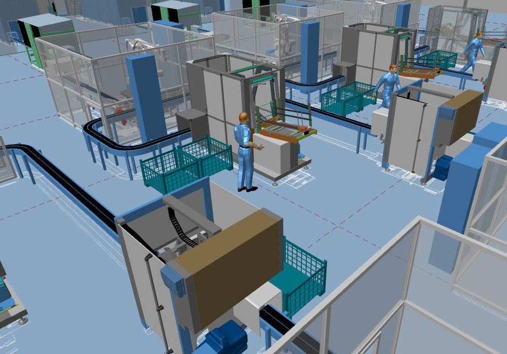 Modern factory planning thanks to the 3D factory layout