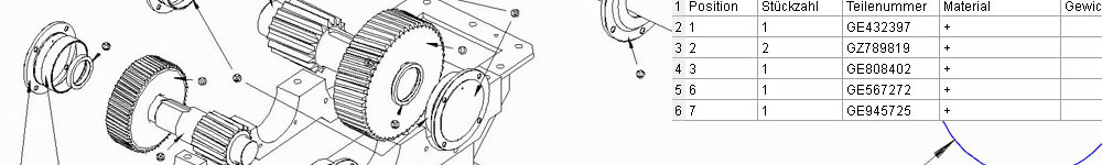 Teiledaten und Stücklisten in CAD