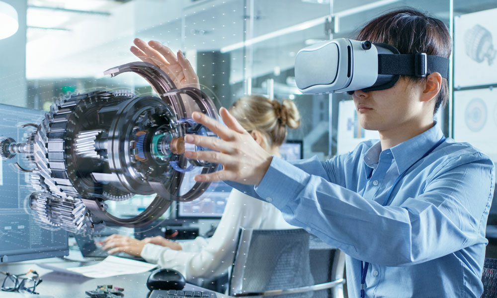 VR Meeting mit VR Brille
