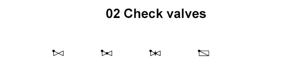 P&ID Symbols Check valves
