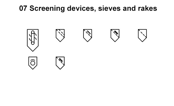 P&ID Symbols Screening devices sieves and rakes