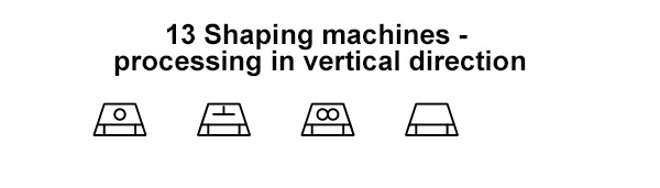 P&ID Symbols Shaping machines-processing in vertical direction
