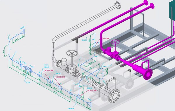 Easy Piping Isometric generation from Creo or PCF