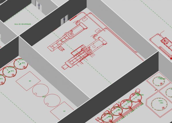 M4 PLANT provides standard catalogues of 3D components, drag & drop placement, and auto-routing functionality